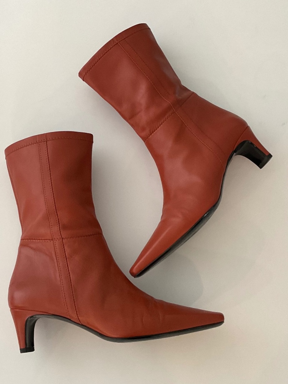 STAUD Ankle Boots in Brown Leather Size EU 41